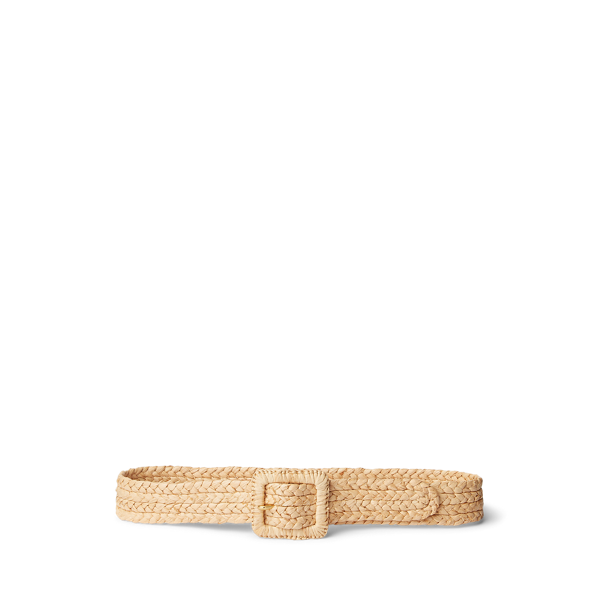 Ceinture large en raphia