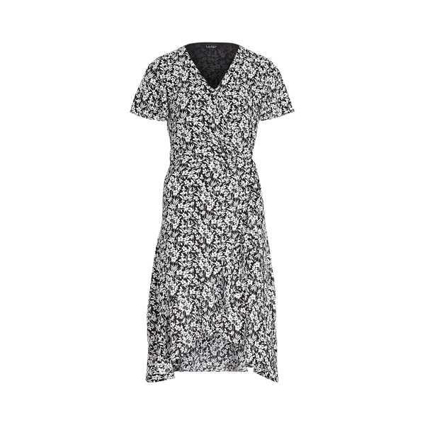 Robe portefeuille georgette fleurie