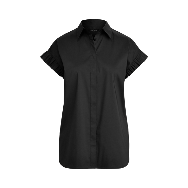 Chemise manches courtes en coton mélangé