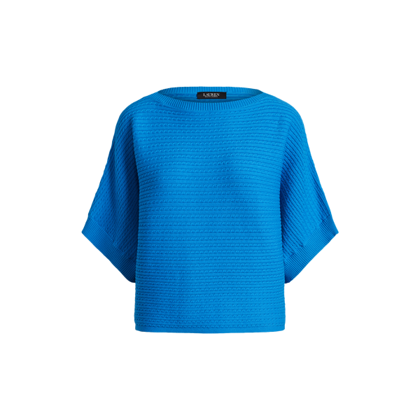 Pull à torsades coton mélangé