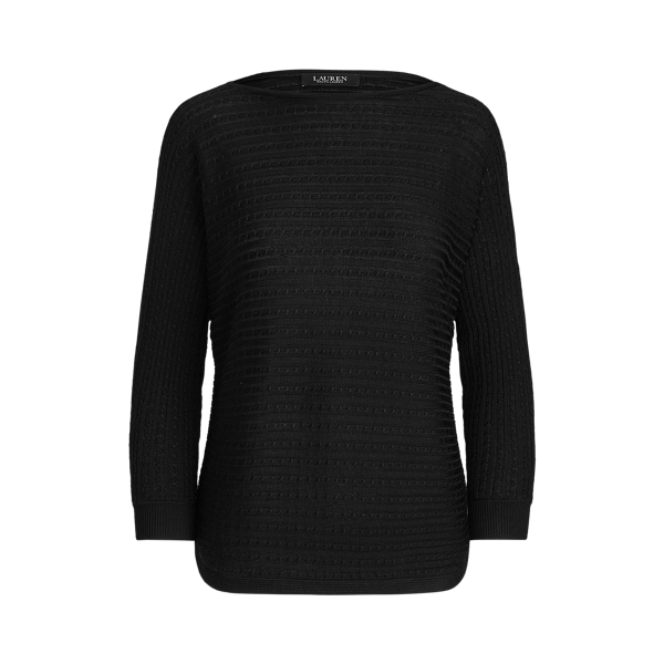 Pull torsadé à encolure bateau