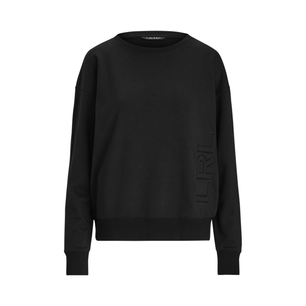 Pull à logo en coton éponge