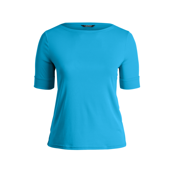 Haut en coton à encolure bateau