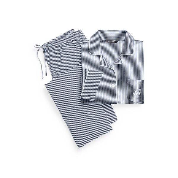 Pyjama Capri en coton rayé