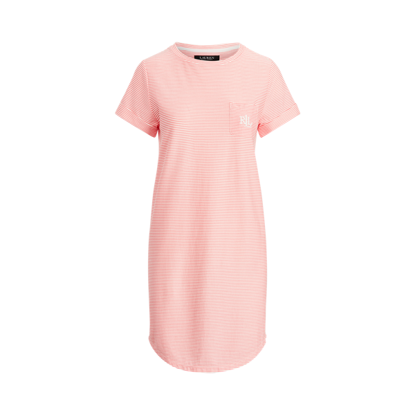 T-shirt de nuit rayé à manches courtes