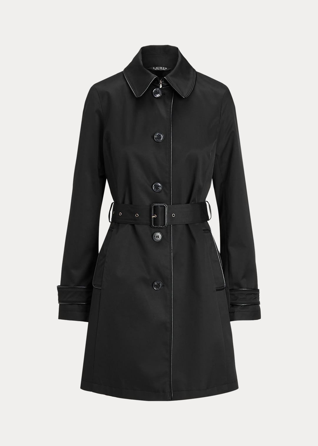 Faux Leather-Trim Trench Coat for Women | Ralph Lauren® IE