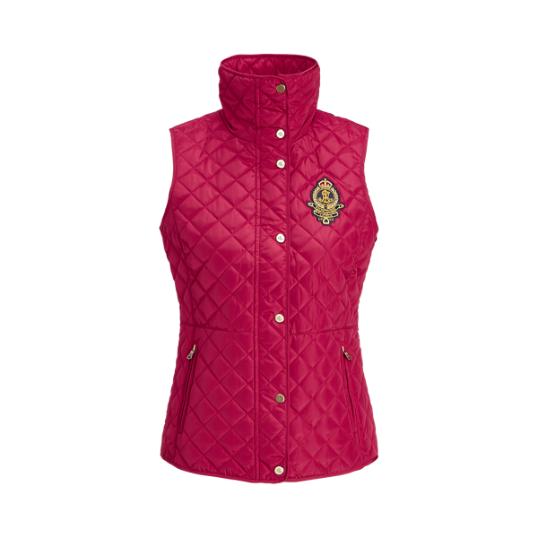 Gilet matelassé écusson broderie bullion