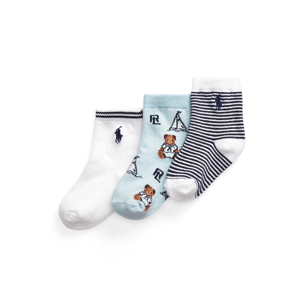 Polo Bear Crew Sock 3Pack for Baby Ralph Lauren® UK