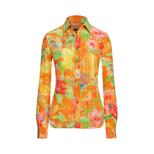 Chemisier Hailey fleuri en soie