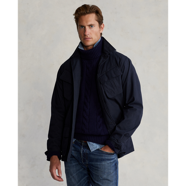 Polo Ralph Lauren Stretch Ripstop Utility Suit Jacket In Nautical Ink