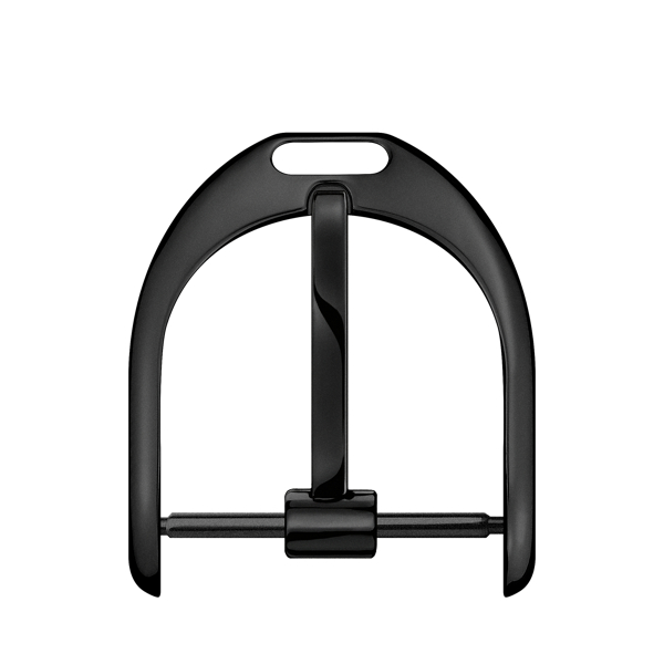 Boucle à ardillon 17 MM noir acier