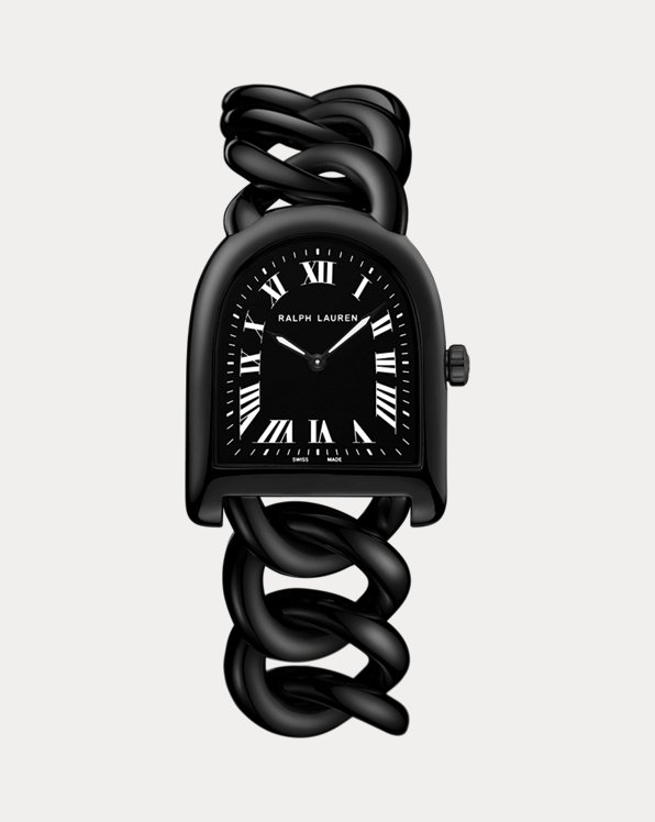 Mujer Accesorios de Relojes de Correa de reloj pequeña de piel de Ralph Lauren de color Blanco 