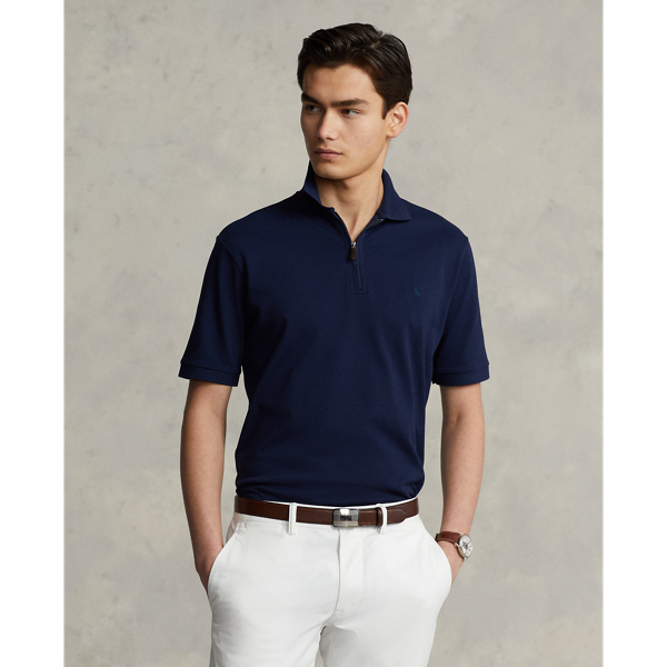 Custom Slim Fit Stretch Mesh Polo Shirt Ralph Lauren UK