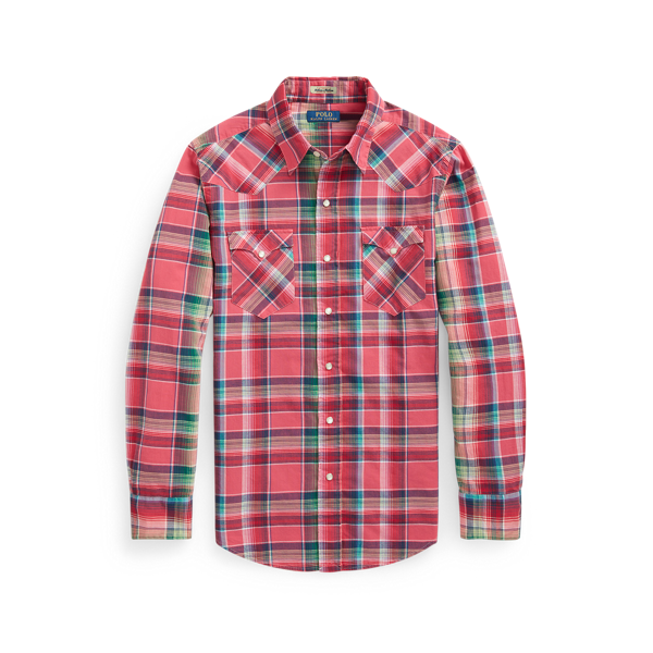 Chemise western classique en madras