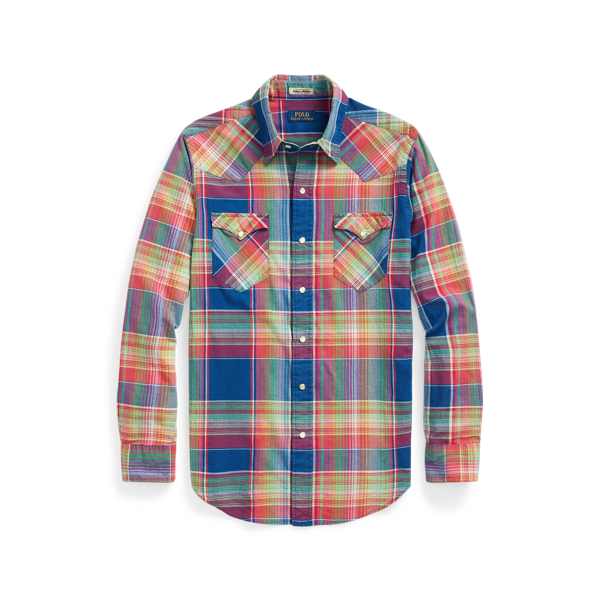 Chemise western classique en madras