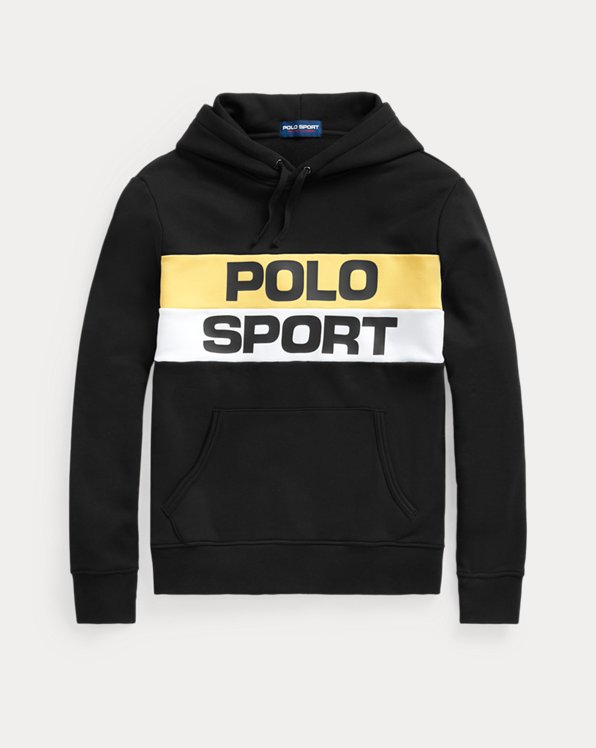 Polo Sport-fleecehoodie met geblokte kleuren