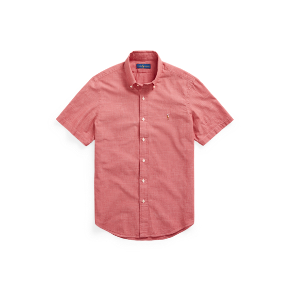 Ralph Lauren Classic Fit Chambray Shirt In Spring Red