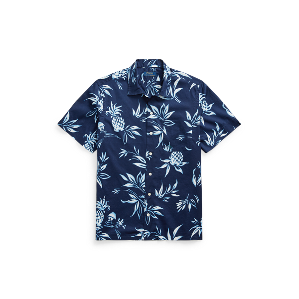 Chemise safari classique à motif ananas