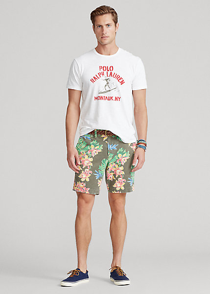 RALPH LAUREN 8-INCH CLASSIC FIT FLORAL CHINO SHORT,0044244119