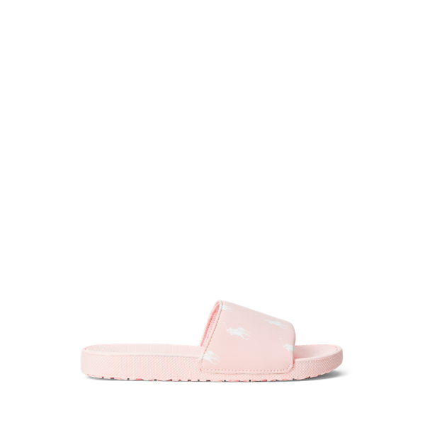 Polo Ralph Lauren Kids' Gansett Slide Sandal In Light Pink