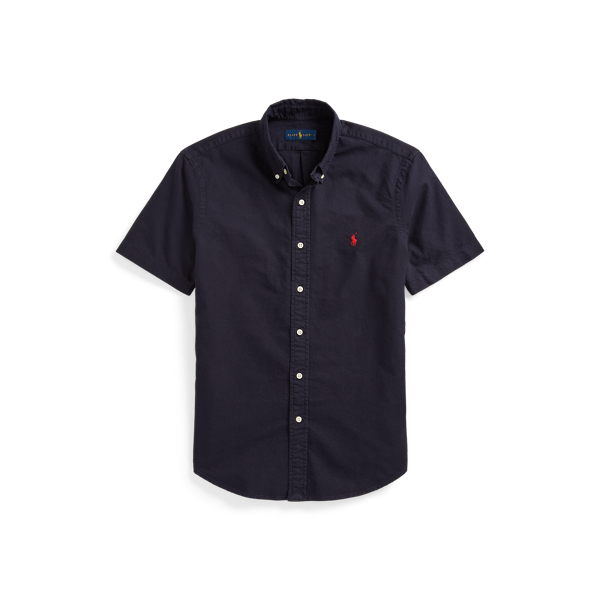 Polo Ralph Lauren Garment-dyed Oxford Shirt In Rl Navy
