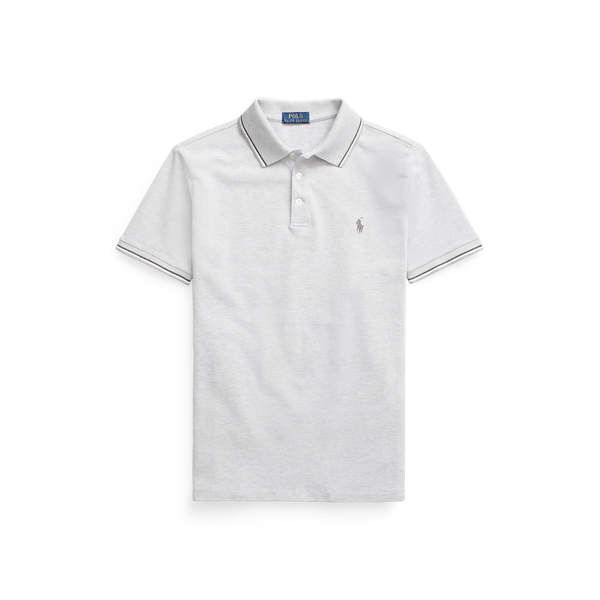 Polo cintré en œil-de-perdrix stretch