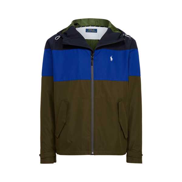 Doudoune à capuche en color-block