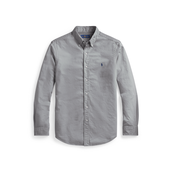 Chemise Oxford ajustée teinte en pièce