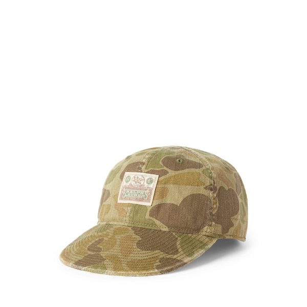 Casquette camouflage en coton à chevrons