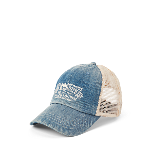 Casquette de baseball Polo Country denim