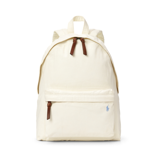Ralph Lauren Canvas Backpack In Polo Black