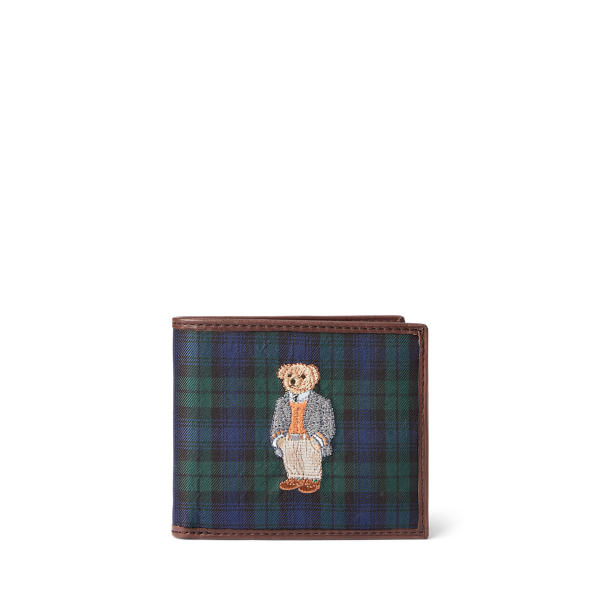 Portefeuille Polo Bear à motif tartan