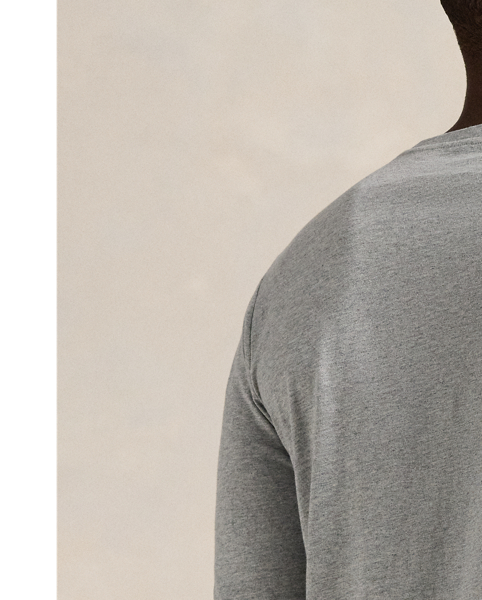 Crafted with soft cotton jersey, this long-sleeve sleep shirt is finished with our signature embroidered Pony.