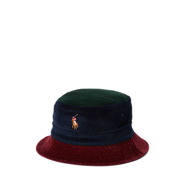 Bob en color-block en velours côtelé