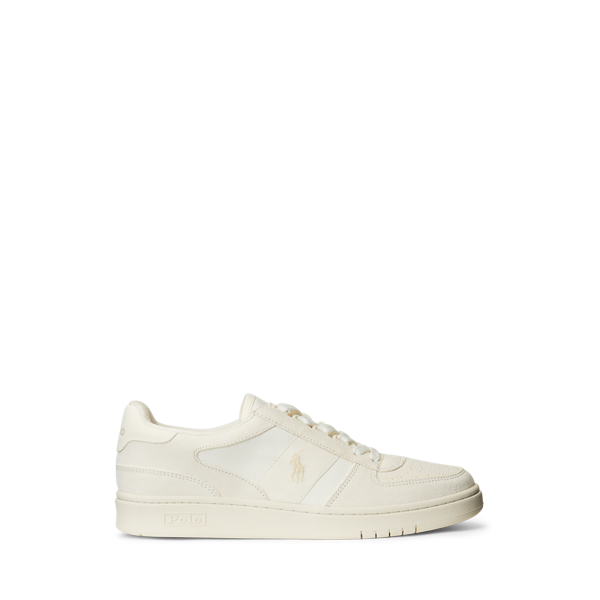 Baskets Court en daim et Oxford