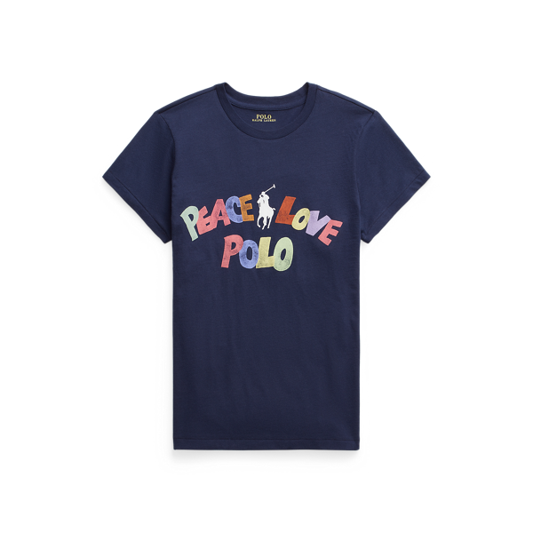 T-shirt Peace Love Polo