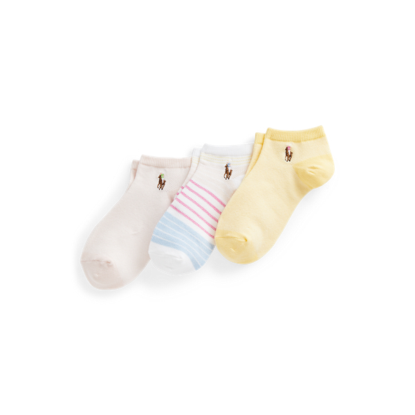 Polo Ralph Lauren Kids' Striped Crew Sock 3-pack In Assorted