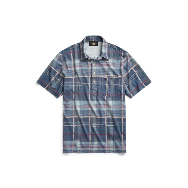 Polo en jersey à motif madras