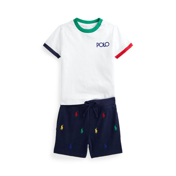 Ensemble t-shirt à logo et short Polo