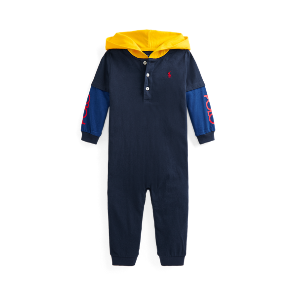 Combinaison à capuche en jersey de coton