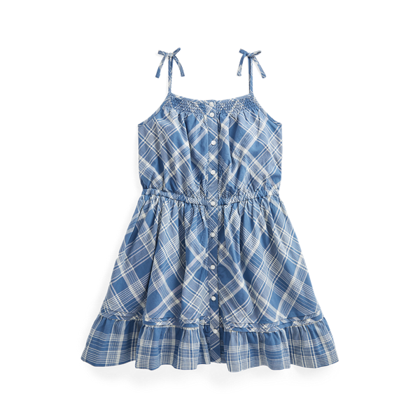 Robe en coton écossais