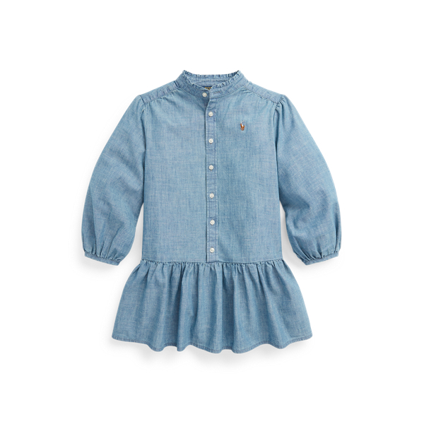 Cotton Chambray Shirtdress
