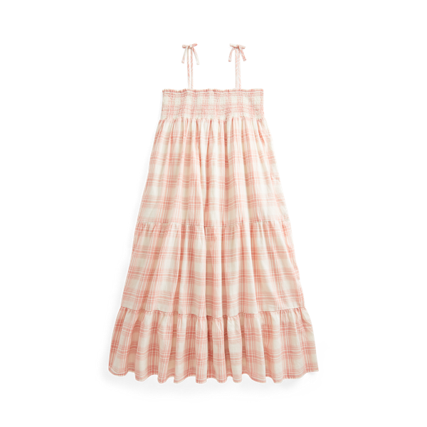 Robe écossaise en dobby de coton