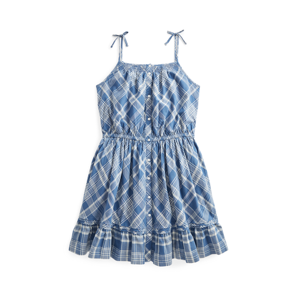 Robe en coton écossais