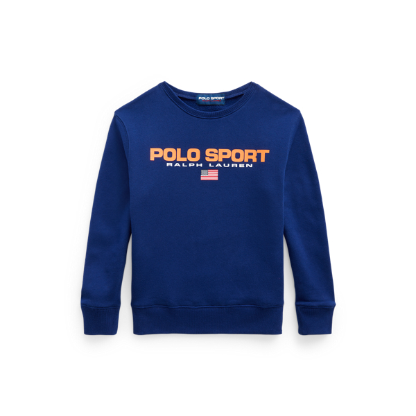 Polo Ralph Lauren Kids' Polo Sport Fleece Sweatshirt In Blaze Knockout Pink