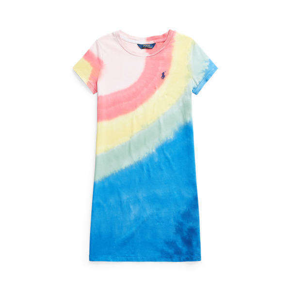 Robe t-shirt en jersey de coton tie-dye