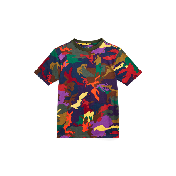 T-shirt en jersey poney Polo camouflage