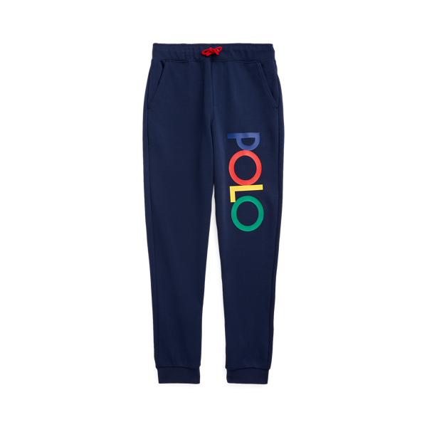 Pantalon jogging jersey double logo