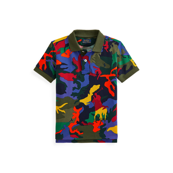 Polo poney Polo en piqué camouflage