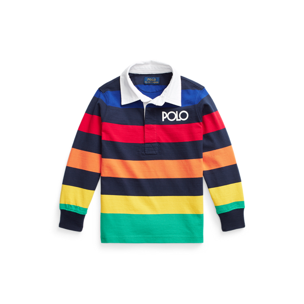 Chemise de rugby en coton rayé avec logo